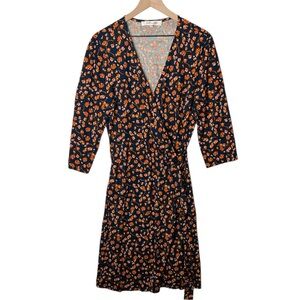 Diane Von Furstenberg Julian Two Silk Wrap Dress